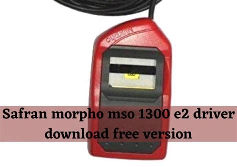 morpho mso 1300 driver download